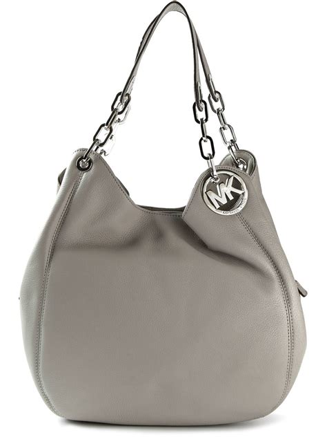 grey michael kors bag cheap|grey Michael Kors shoulder bag.